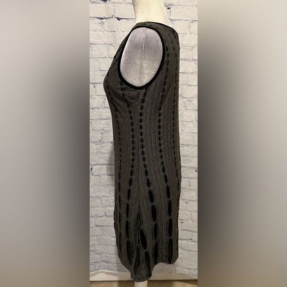 St Tropez West Gray Black Sleeveless Tank Dress Size Small - Picture 4 of 7